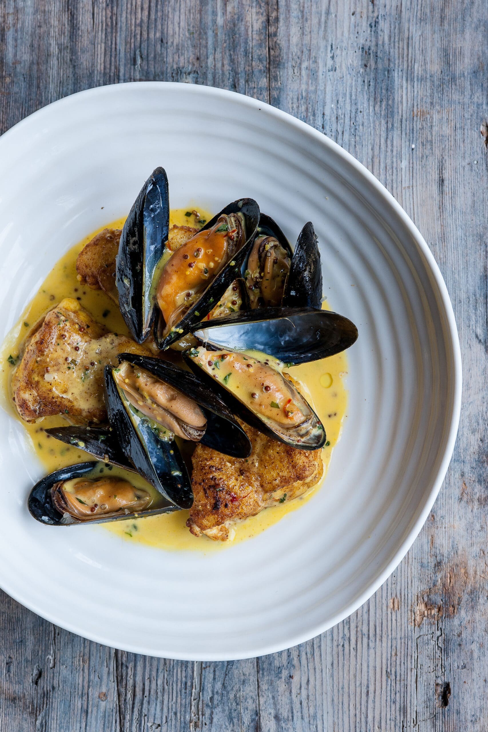 Curried Monkfish and Mussels Recipe Mickeys Beach